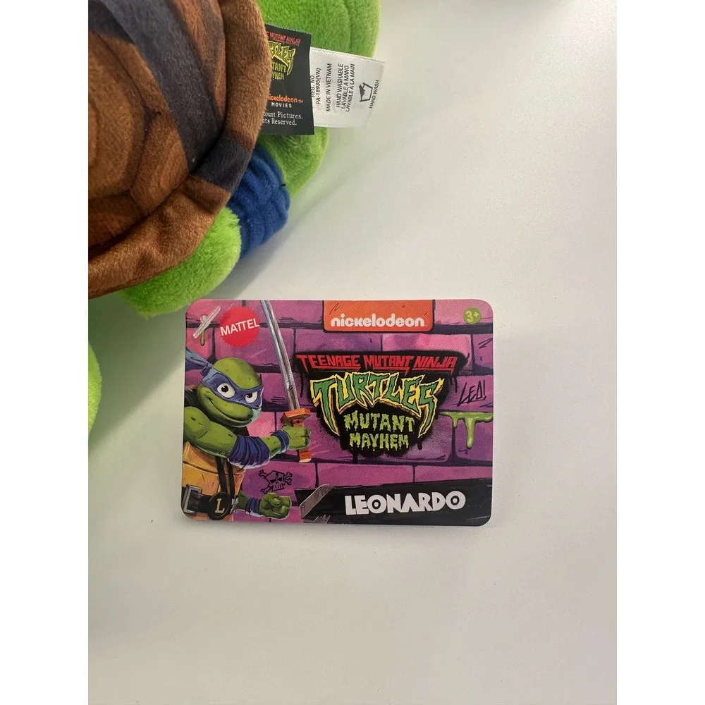 Mattel TMNT‎ Mutant Mayhem Plush Set Leonardo Donatello Raphael Mikey Bebop 5pc